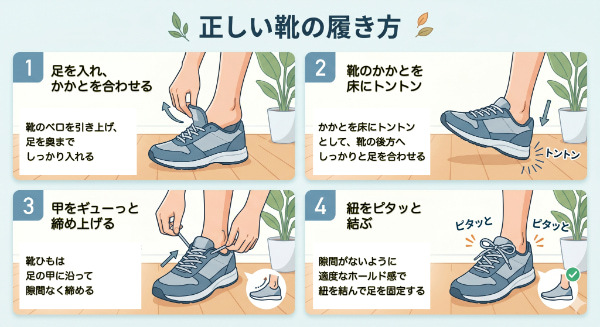正しい靴の履き方
